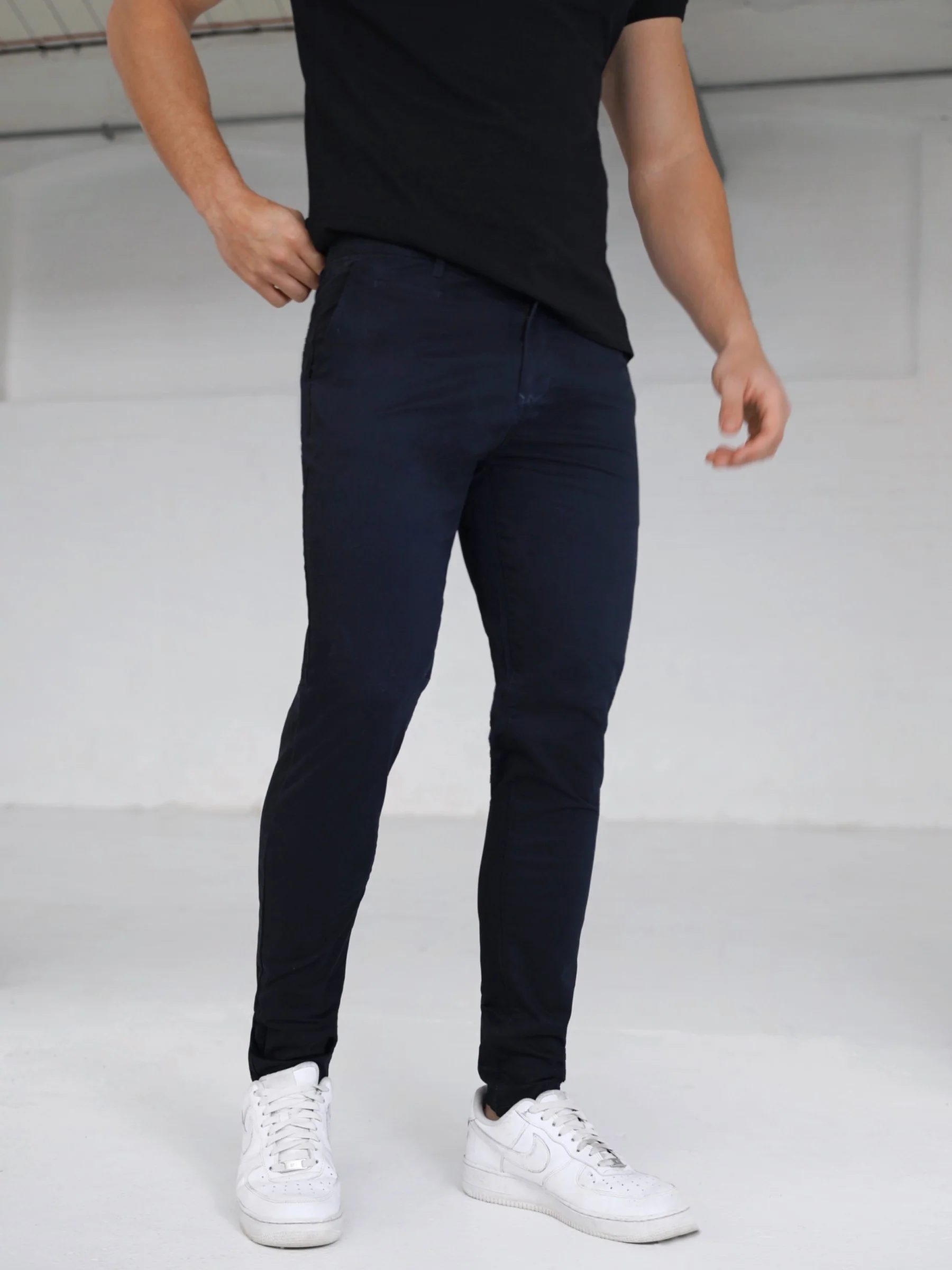 Stretch Chinos - Navy - Winsoncom